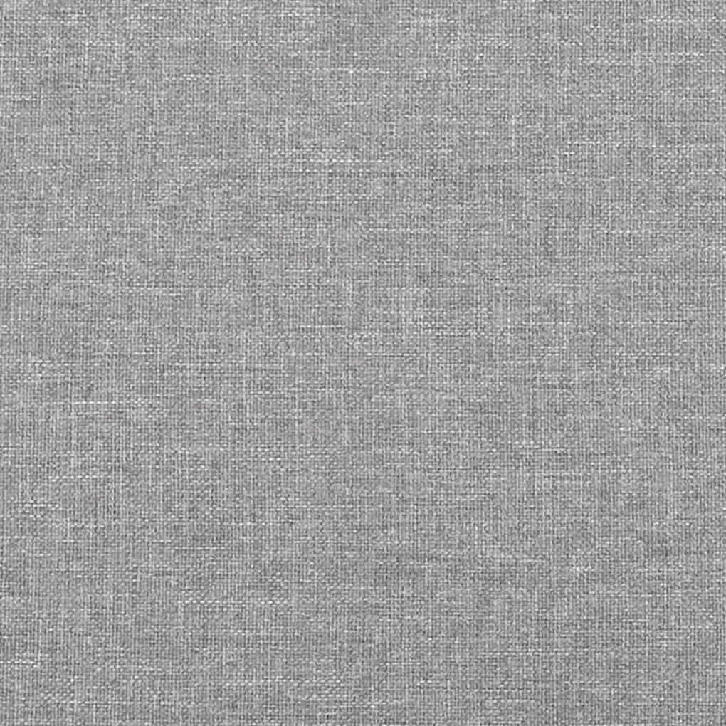 Cama com molas/colchão 180x200 cm tecido cinzento-claro