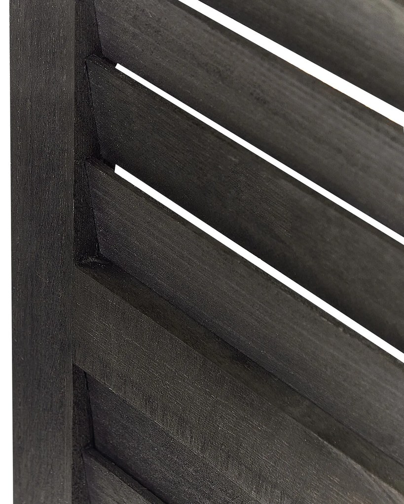 Biombo com 4 painéis em madeira castanha escura 170 x 163 cm AVENES Beliani