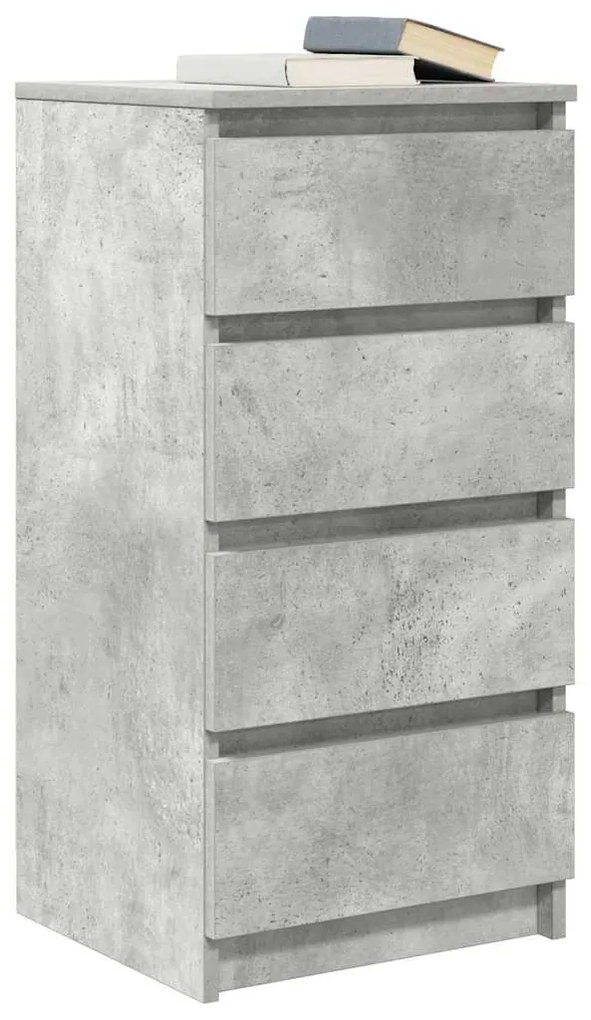 Aparador 37,5x35x76 cm derivados de madeira cinza cimento