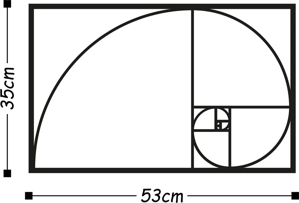 Acessório Decorativo de Parede Metal-167 – Preto – 53 x 35 cm