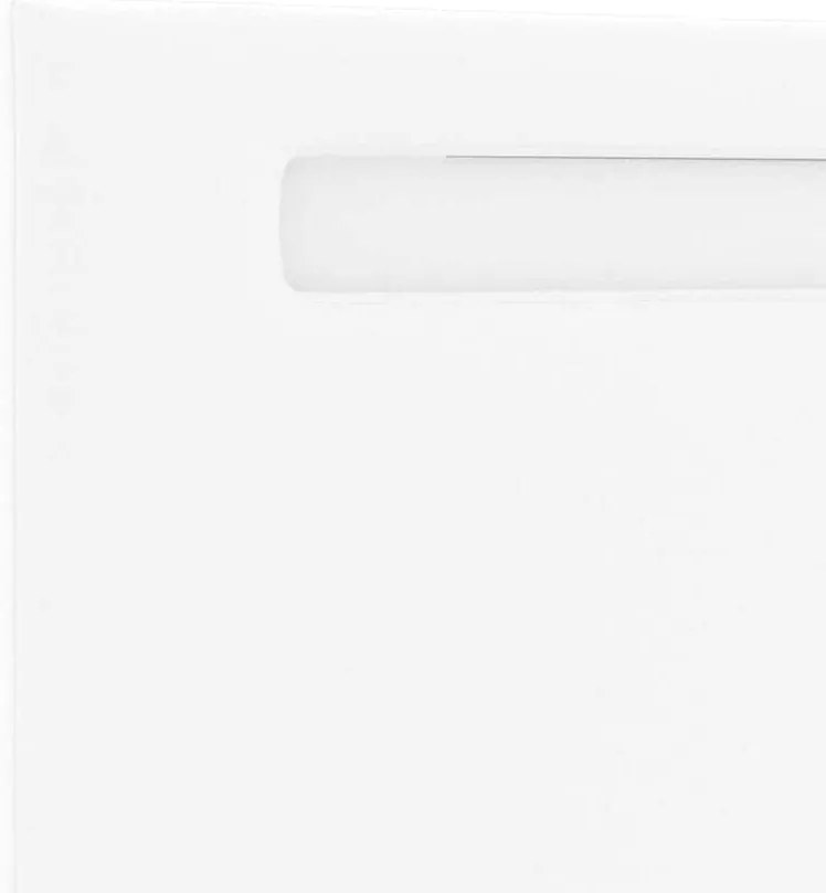 Cabeceira vidaXL Design Simples Branco Puro 90 cm Couro Sintético