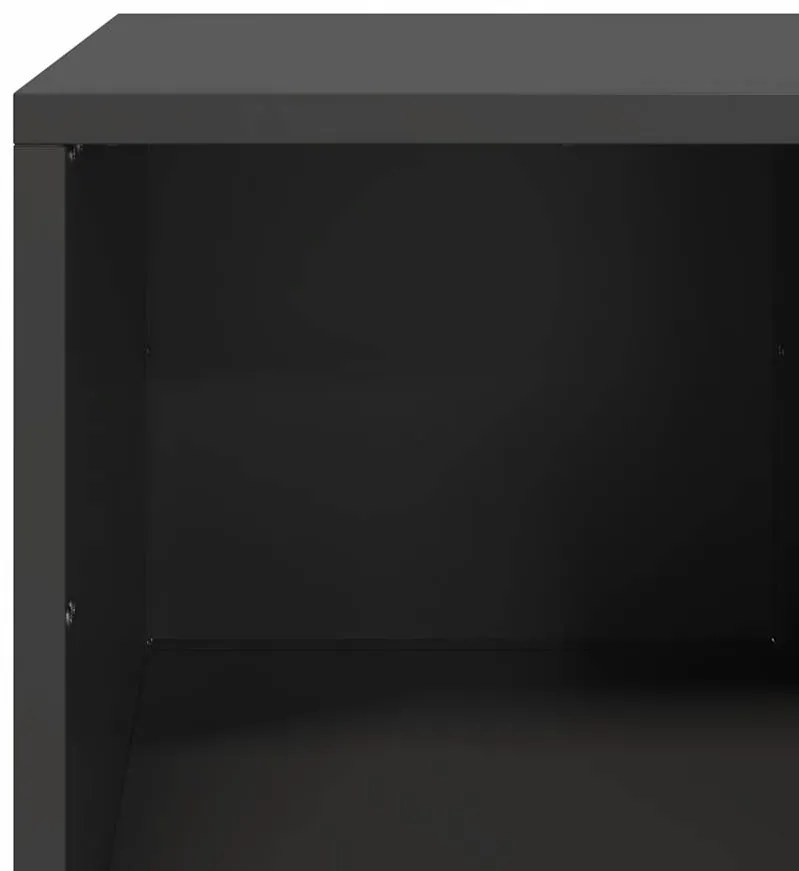 Mesa de centro 101,5x50x43,5 cm aço laminado a frio preto