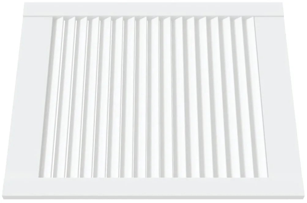 Portas de armário 4 pcs design de persiana pinho maciço branco