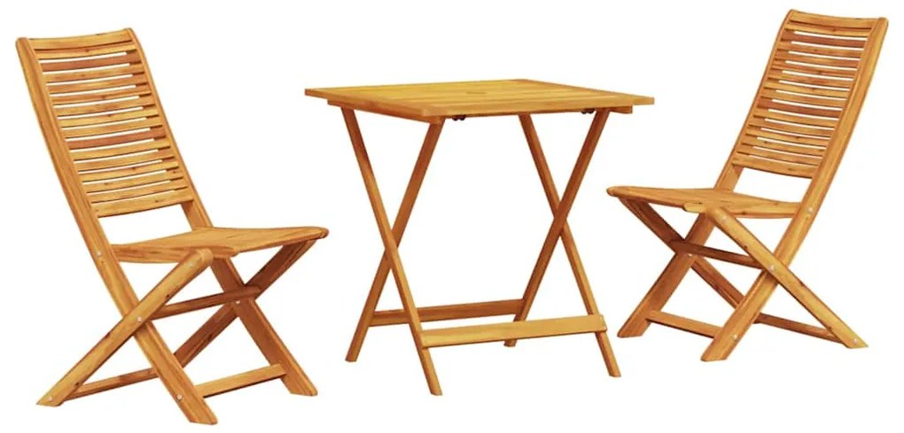 Conjunto de Móveis para Exterior Manual 3 pcs 70 x 70 x 75 cm