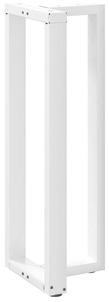 Pés de mesa de bar em forma de T, 2 peças, branco, 40x35x(110-111) cm,