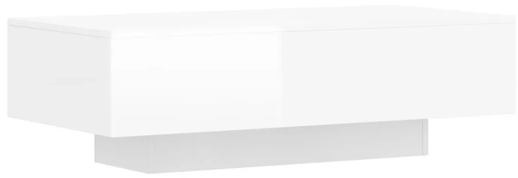 Mesa de Centro Inska de 100 cm - Branco Brilhante - Design Moderno