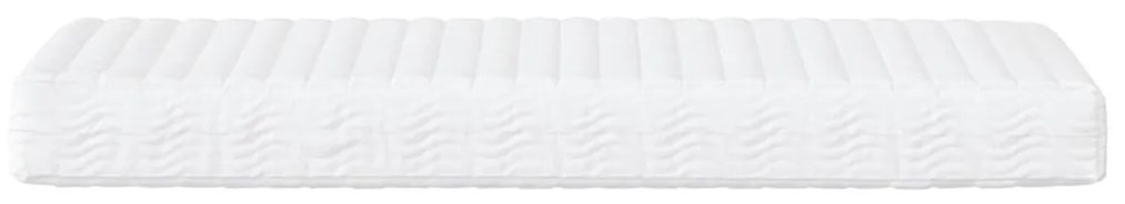 Sofá-cama com colchão 90x200 cm tecido cor creme