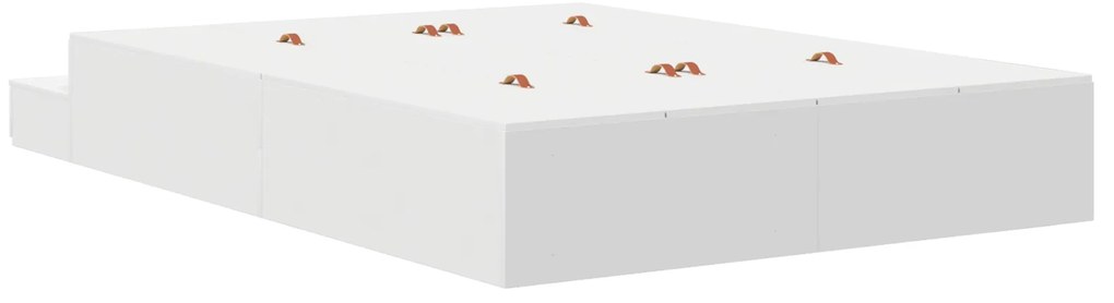 Cama com Arrumação Branca 160x200 cm