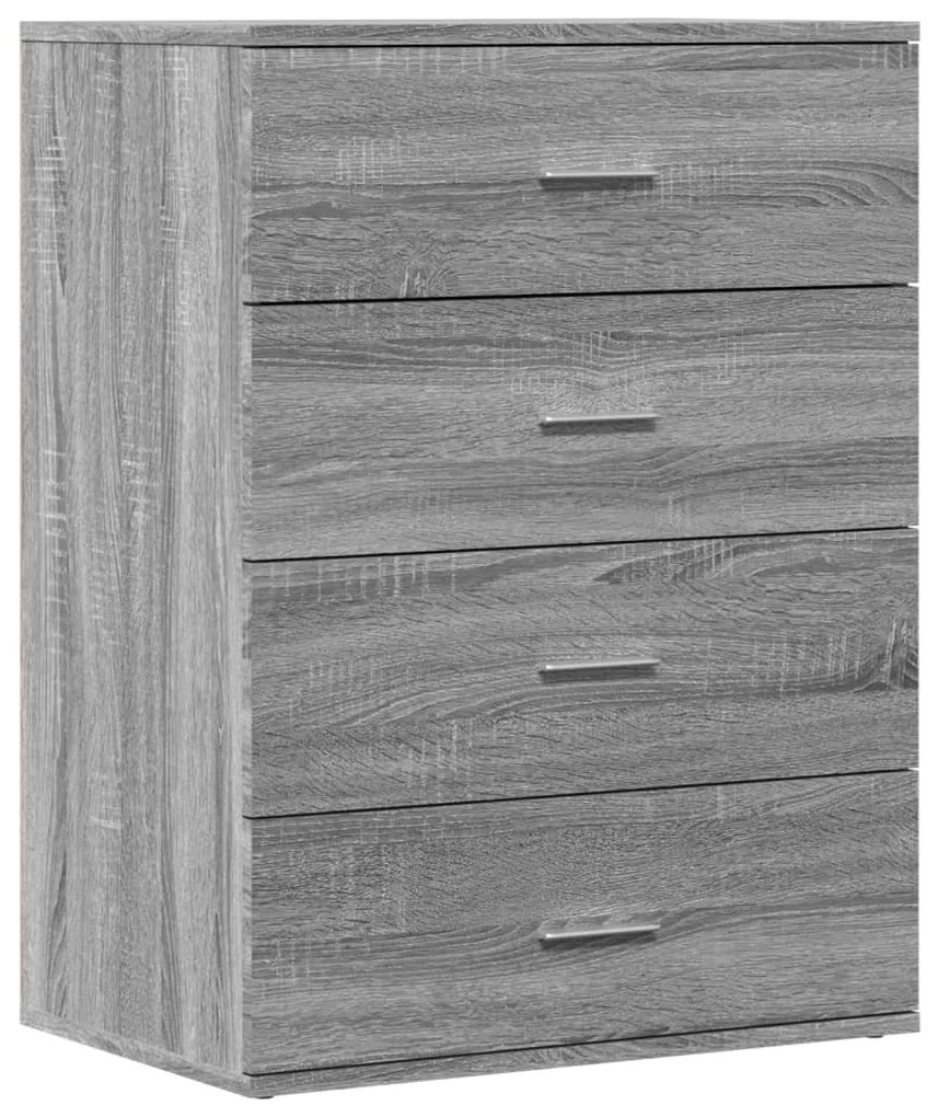 Aparadores 2 pcs 60x39x80 cm derivados madeira cinzento sonoma