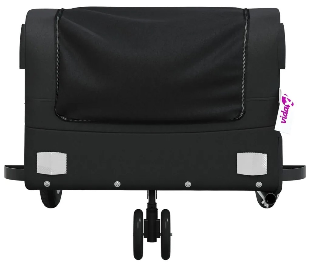Reboque para bicicleta 30 kg ferro preto