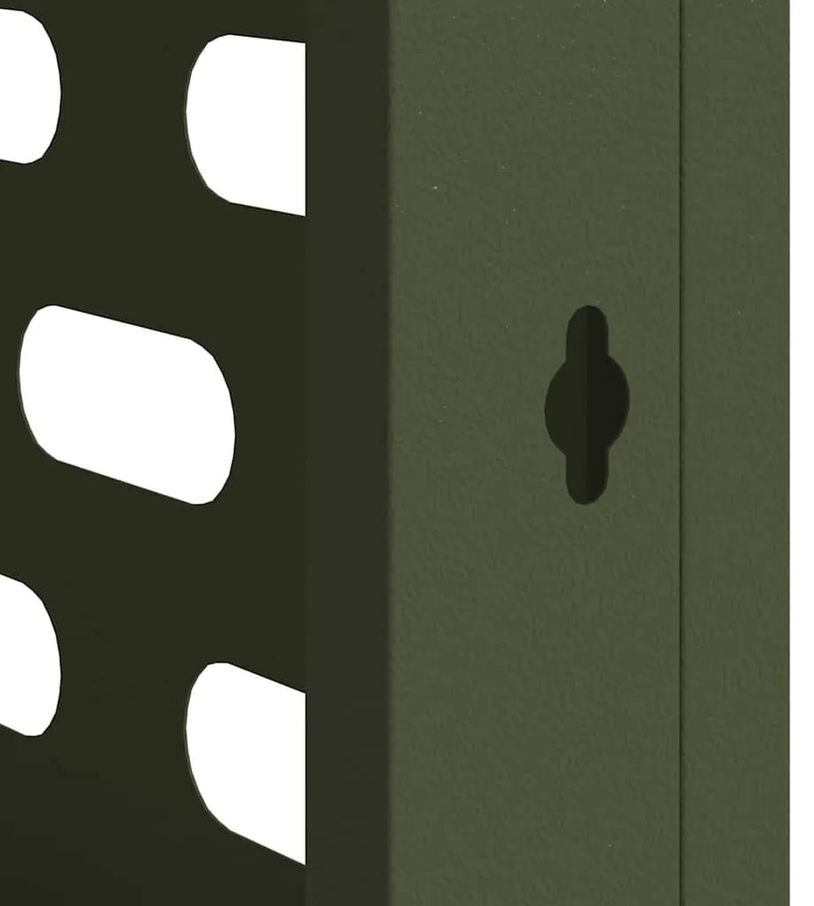Capa para Ar Condicionado Verde-Azeitona 110x50x80 cm Aço