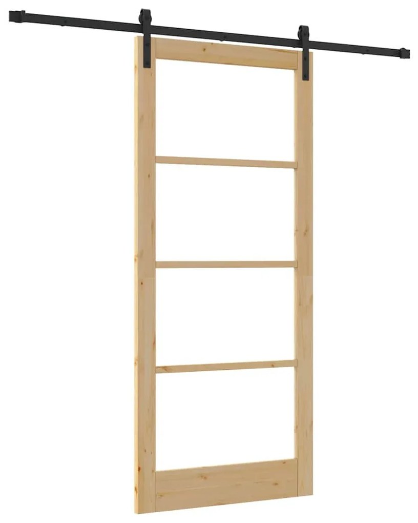 Porta Deslizante vidaXL com Conjunto de Ferragens 'ORKDAL'93x211 cm