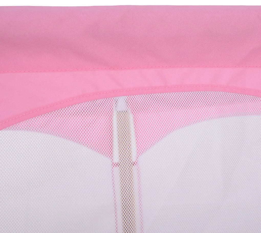 Trampolim infantil Trampolim para Crianças 3-12 Anos Jardim Quintal com Rede de Segurança 50 kg 126x109x98cm Rosa