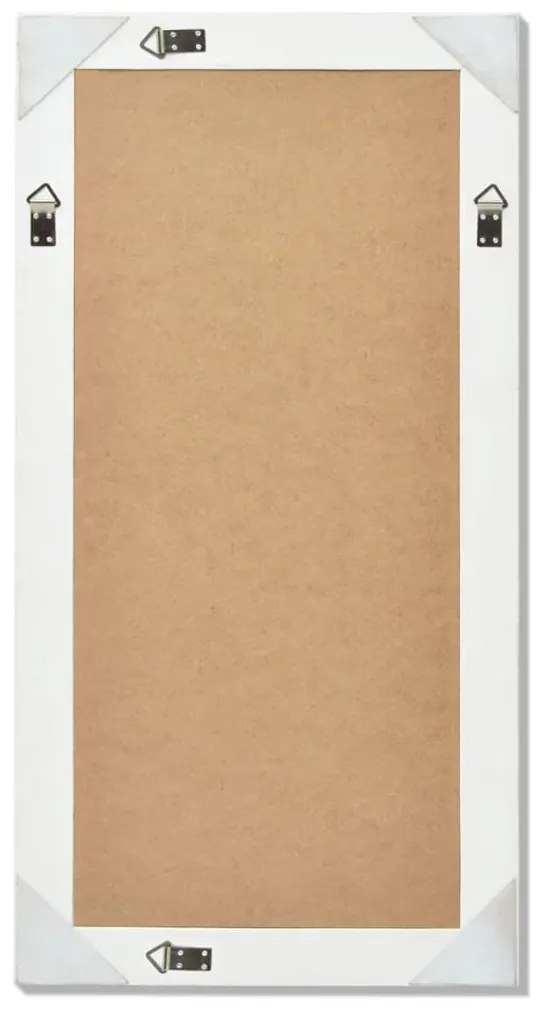 Espelho de parede, estilo barroco, 100x50 cm, branco