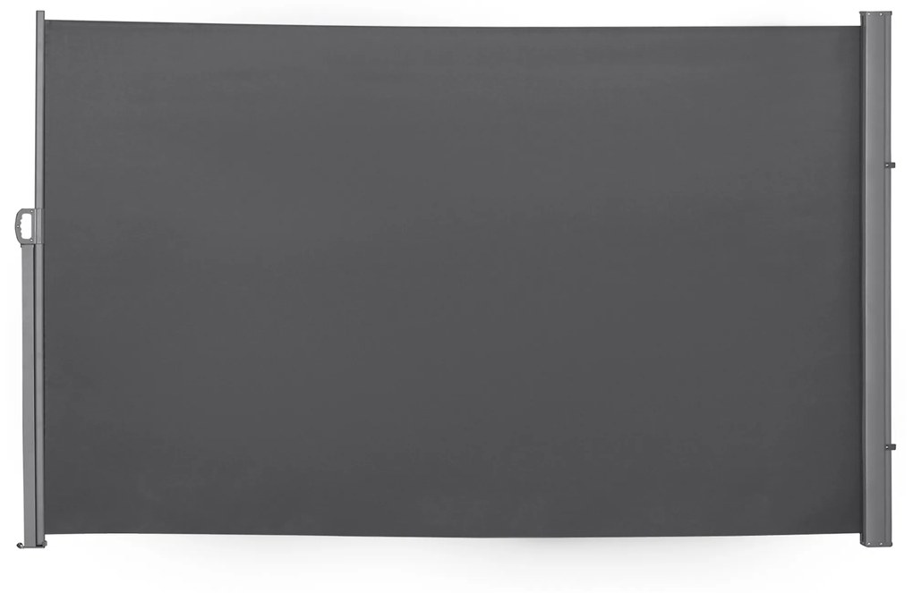 Outsunny Toldo Lateral Retrátil para Terraço Pátio ou Jardim Toldo de Privacidade para Exterior Dobrável 300x180cm Cinza