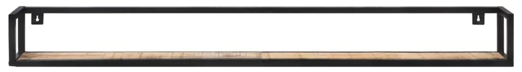 Prateleiras de parede 2 pcs 160 cm madeira de mangueira áspera