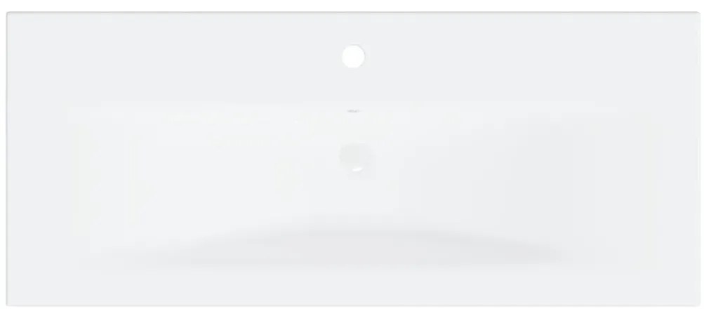 Conjunto de móveis de casa de banho derivados de madeira branco