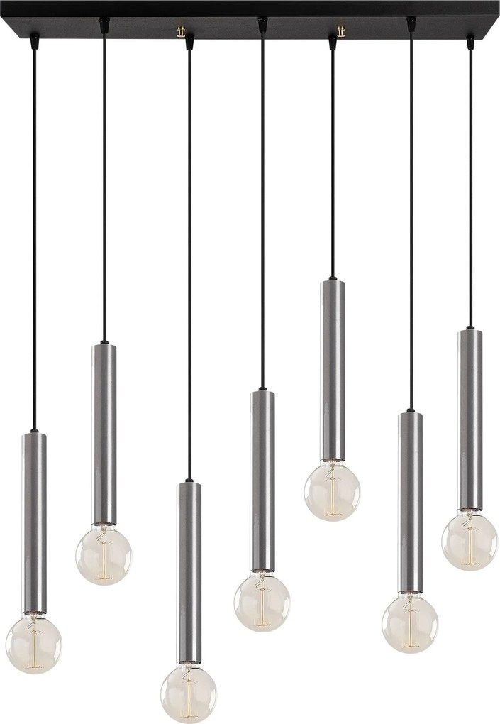 Candeeiro Tempo – Prateado – 75 x 24 cm