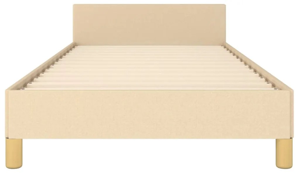 Estrutura de cama sem colchão 80x200 cm creme