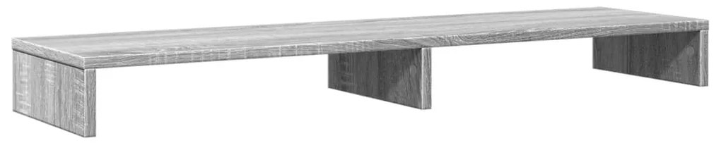 Suporte monitor 100x27x10 cm derivados madeira cinzento sonoma