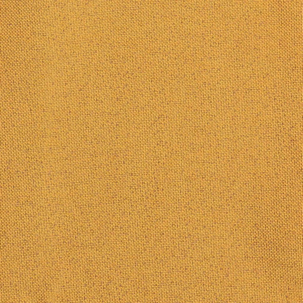 Cortina opaca aspeto de linho com ilhós 290x245 cm amarelo