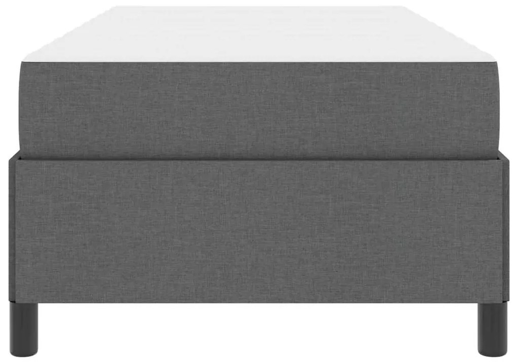 Cama Box Cinza escuro, Preto 90 x 190 cm