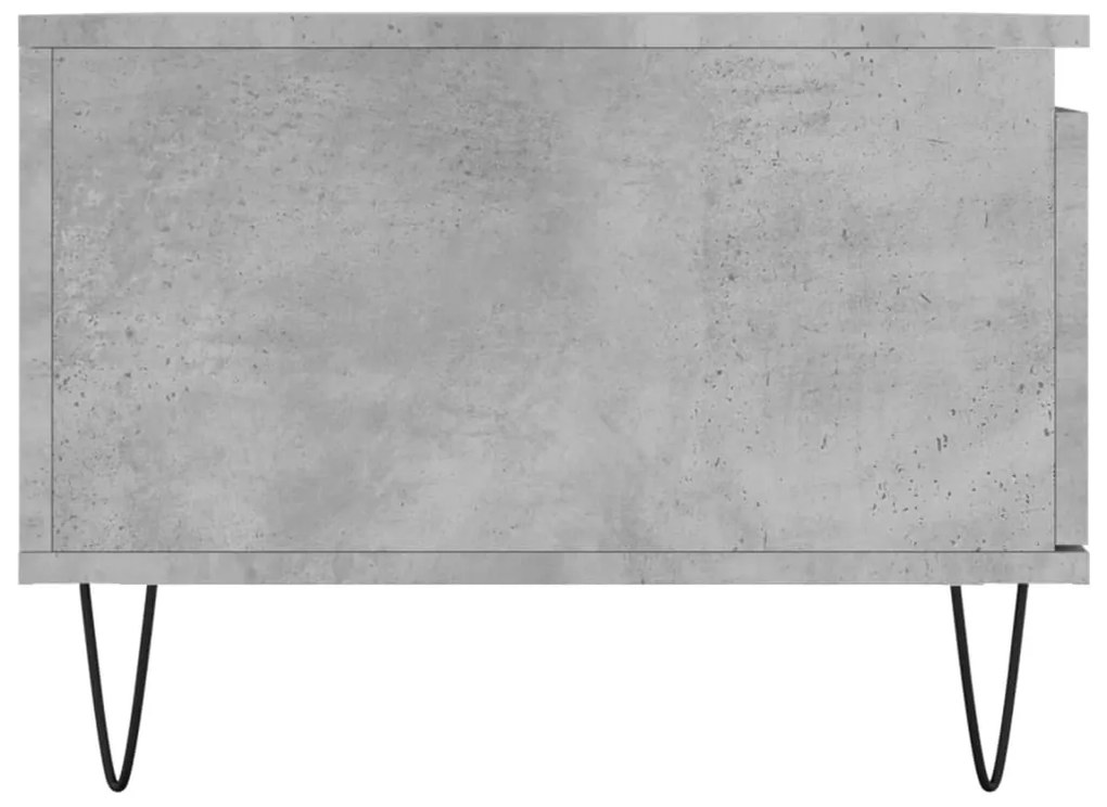 Mesa de centro 90x50x36,5 cm derivados madeira cinzento cimento