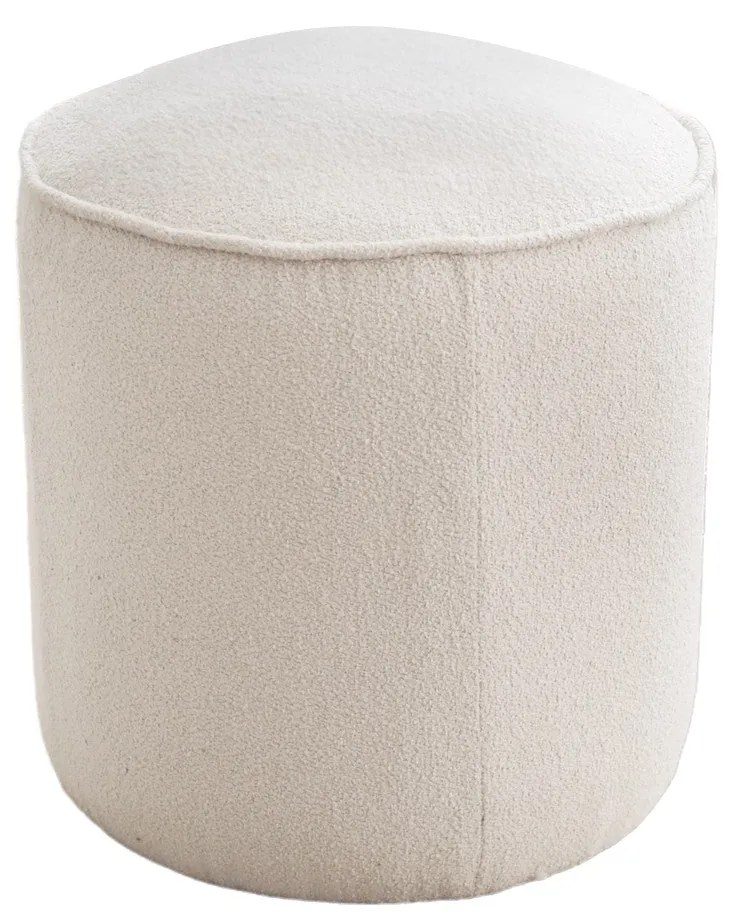 Pouffe Teddy – Creme – 43x45x43 cm