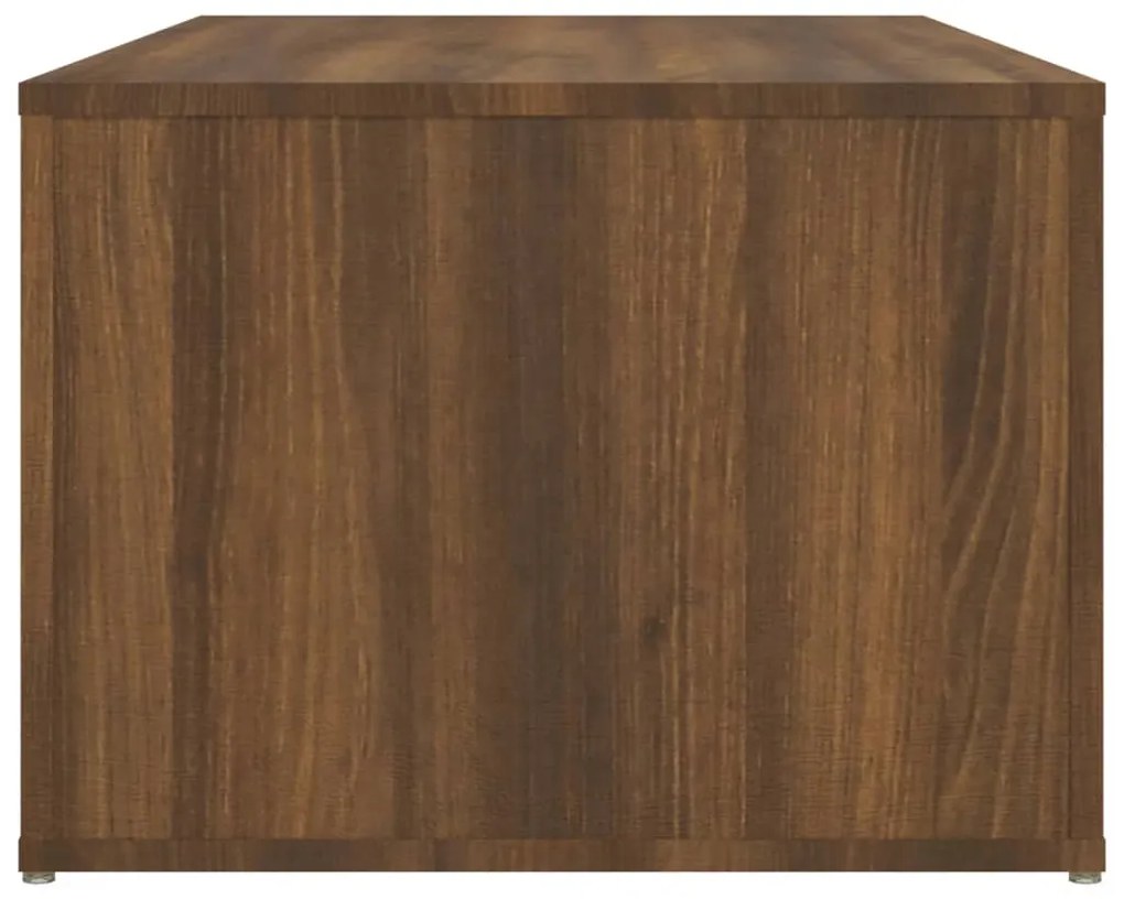 Mesa centro 100x50x36 cm derivados de madeira carvalho castanho