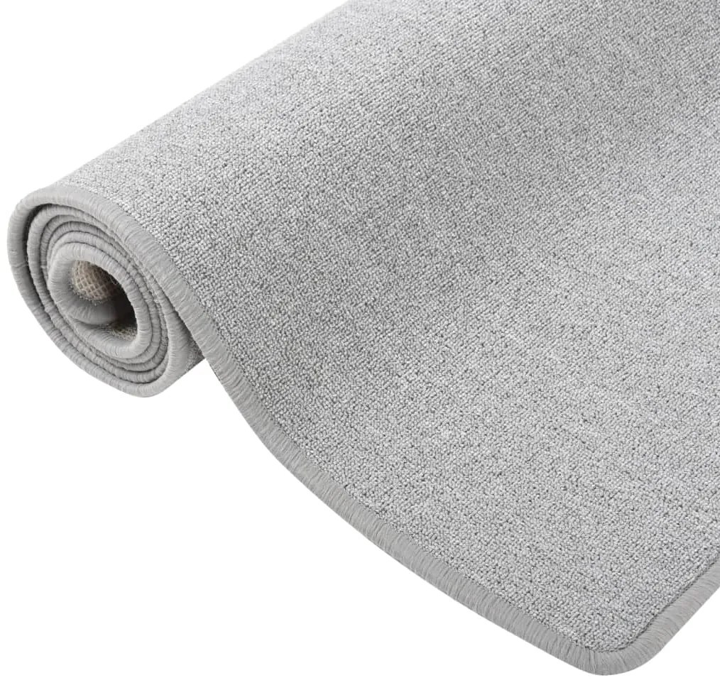 Tapete/passadeira 50x250 cm cinzento-claro