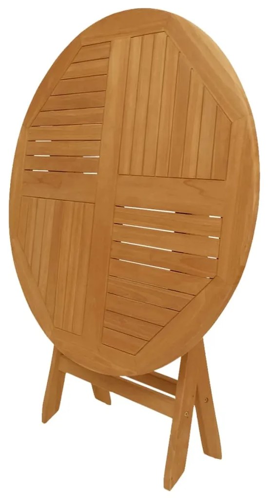 5 pcs conjunto de jantar p/ jardim madeira de teca maciça