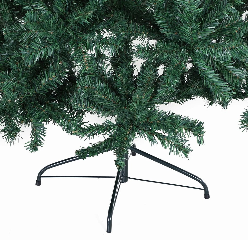 HOMCOM Árvore de Natal Artificial 180cm com 1000 Ramos de PVC Suporte