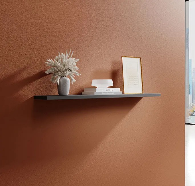 Prateleira Flutuante Fervença – 120 cm – Cinzento Mate – Estante de Pa