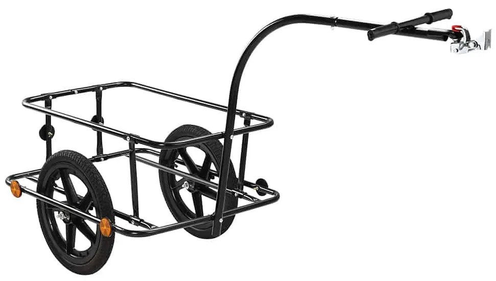 Reboque para bicicleta 90L inclui engate preto