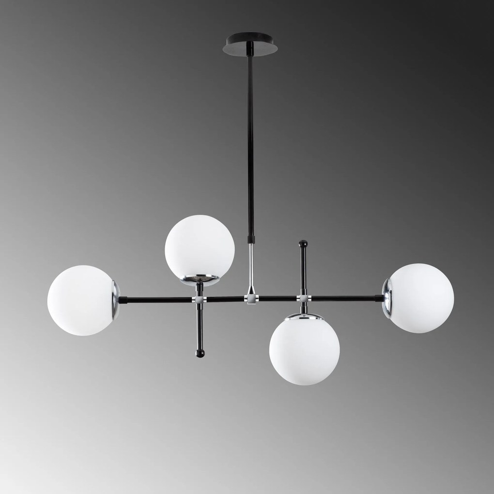 Chandelier My Legend – Preto e Branco – 90 x 15 cm