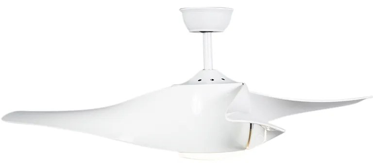 Ventilador de teto branco com LED com controle remoto - Sirocco 50 Moderno
