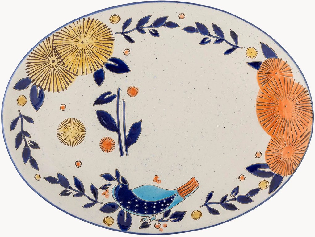 Travessa decorada à mão Lynna