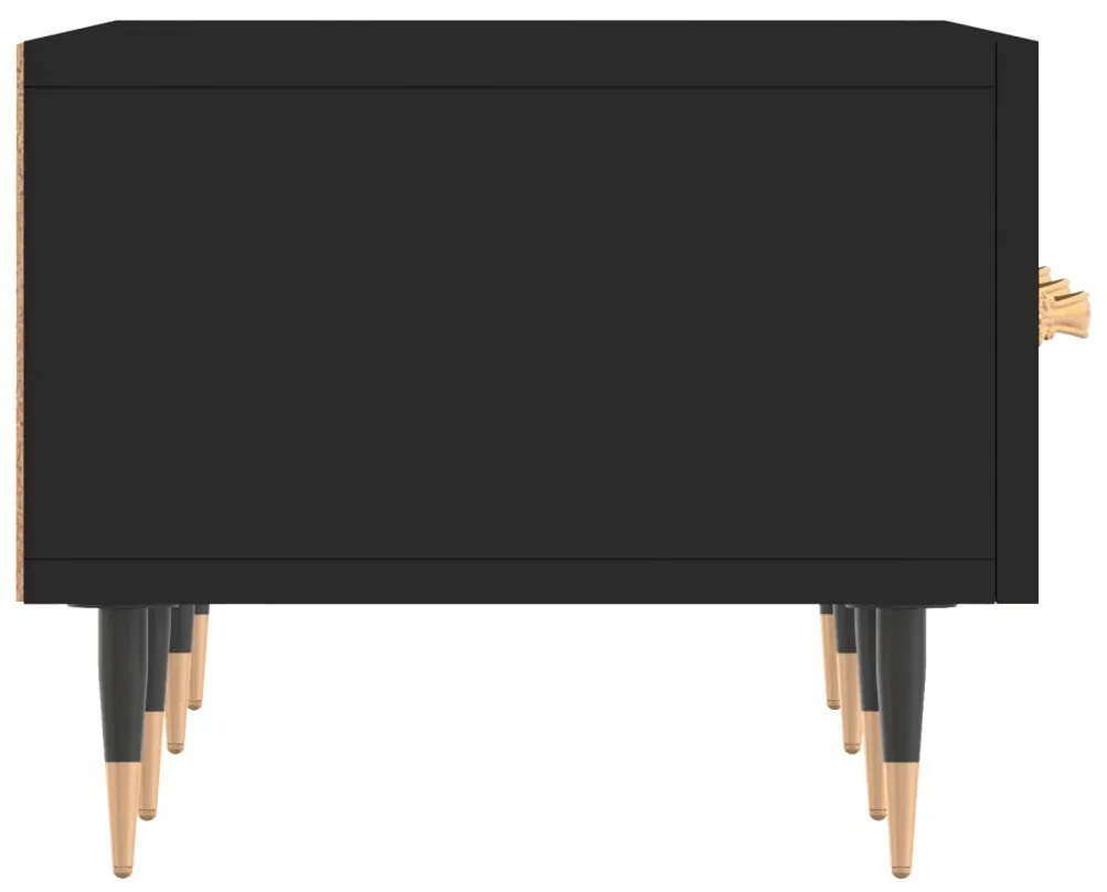 Móvel de TV 80x36x50 cm derivados de madeira preto