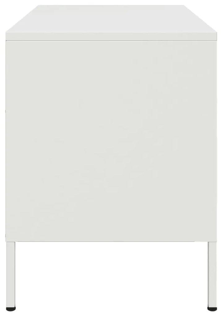 Móveis de TV 2 pcs 68x39x50,5 cm aço branco