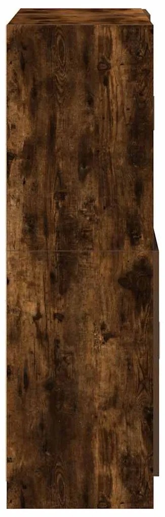 2pcs armário de cozinha conjunto deriv. madeira carvalho fumado