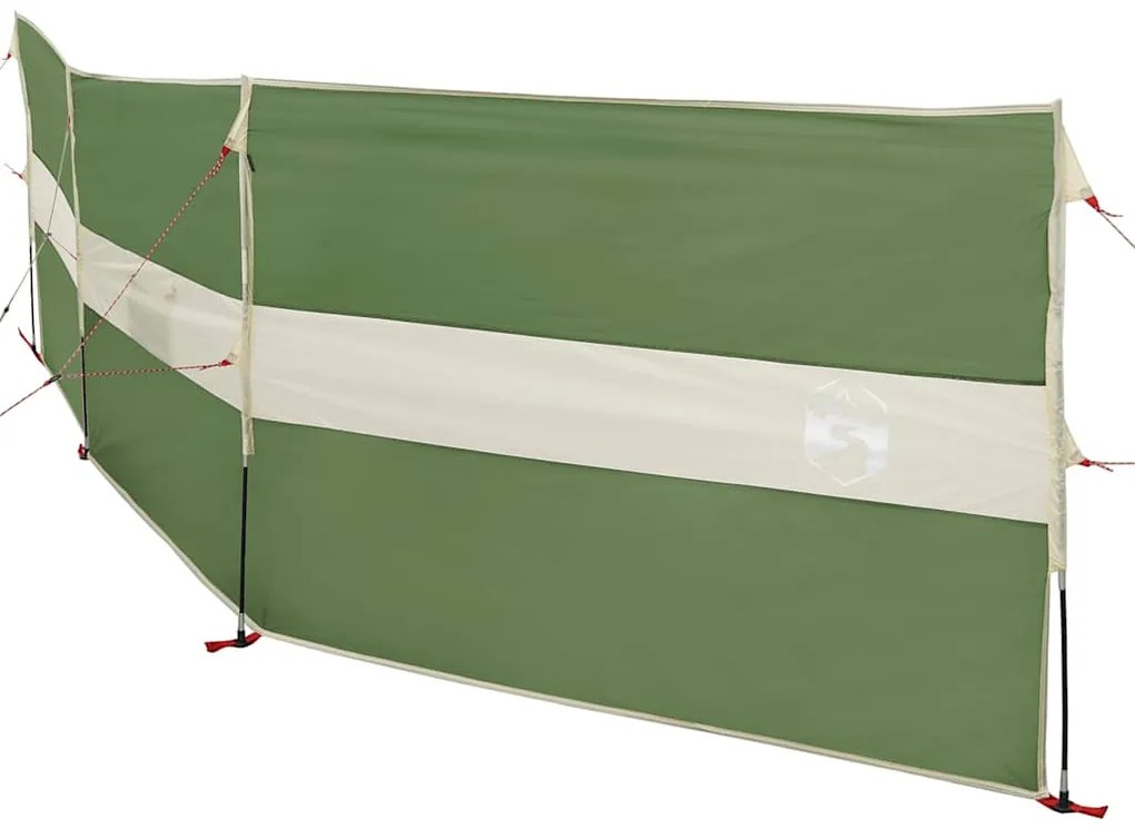 Corta-vento de campismo 490x123 cm impermeável verde
