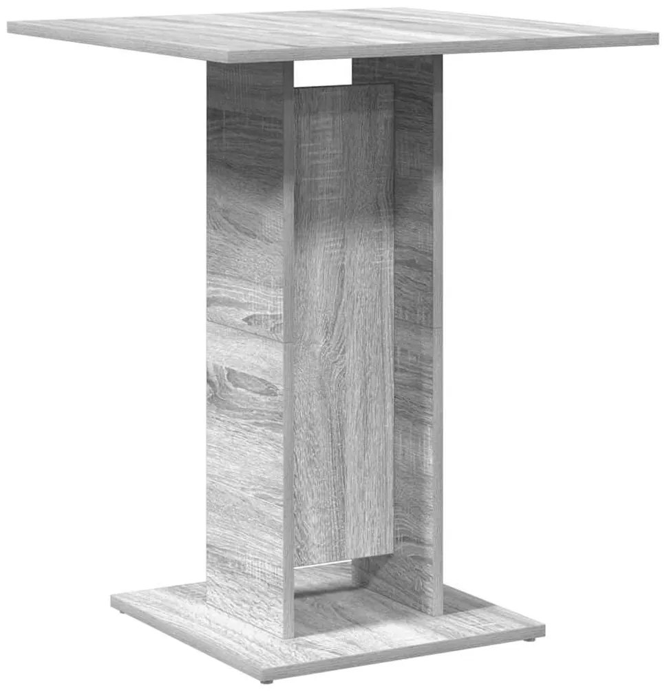 Mesa de bistrô 60x60x75cm derivados de madeira cinzento sonoma