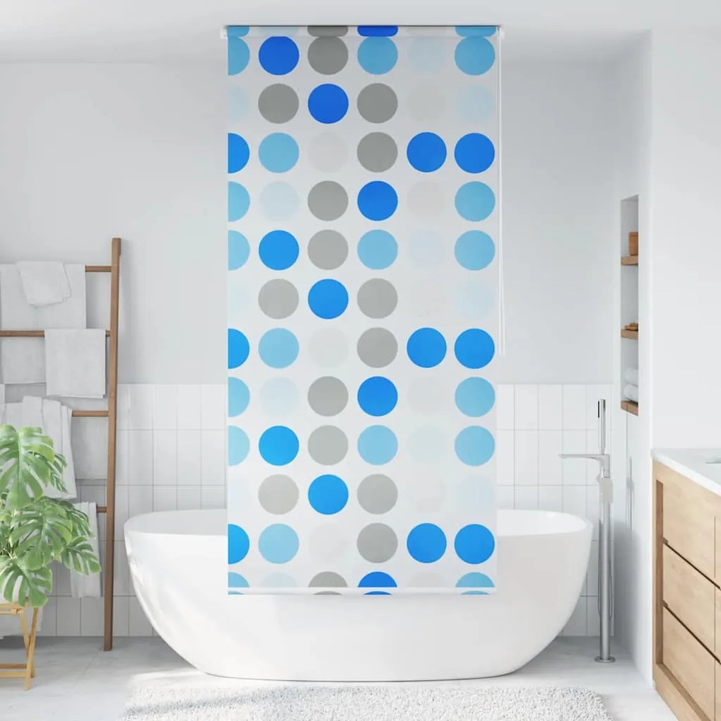 Estore de rolo para o duche 100x240 cm círculos