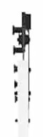 Porta Deslizante vidaXL com Conjunto de Ferragens Branca 83x232 cm Mad
