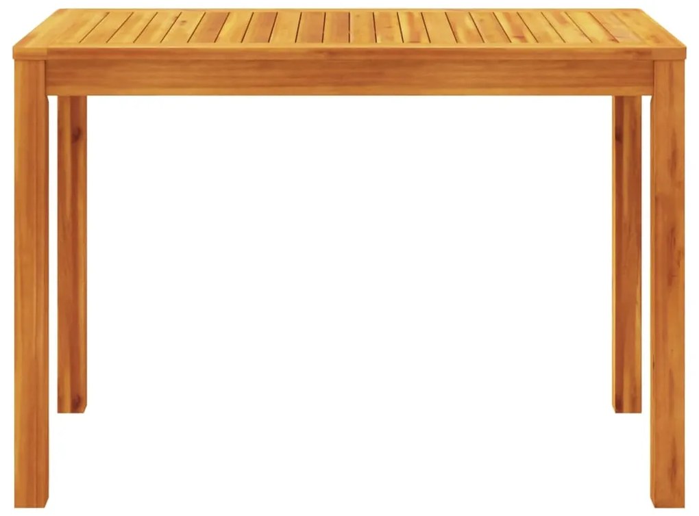 Mesa de jantar p/ jardim 110x55x75 cm madeira de acácia maciça