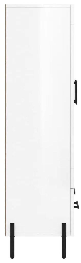 Aparador alto 69,5x31x115 cm derivados madeira branco brilhante