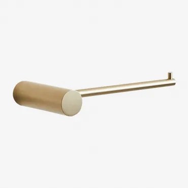 Porta-rolos Para Banheiro Em Aço Inoxidável Devon Ouro Escovado - Sklum
