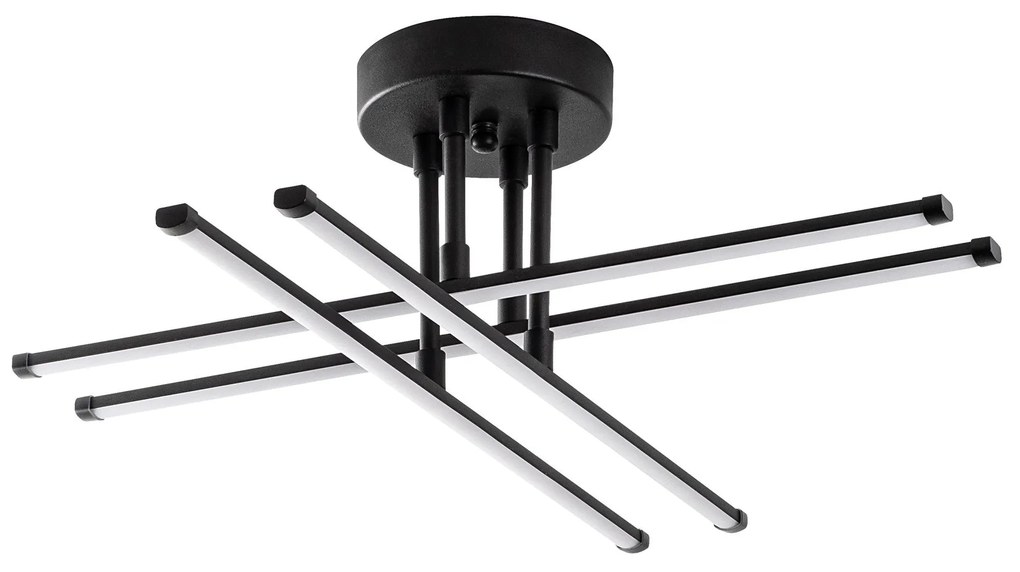 Candeeiro de Teto Exhaust – Preto – 61x22x61 cm