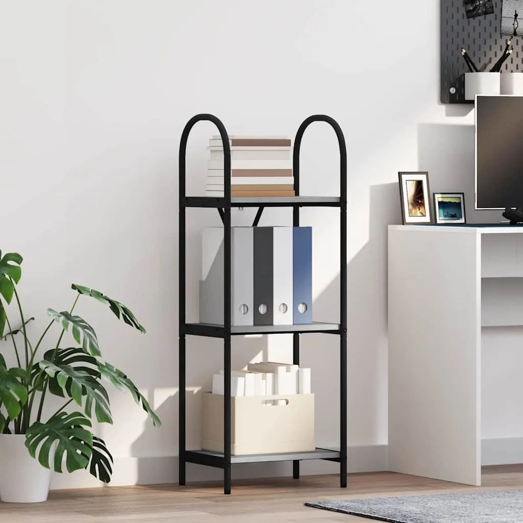 vidaXL Estante Cinza Sonoma 40 x 30 x 109 cm Madeira processada