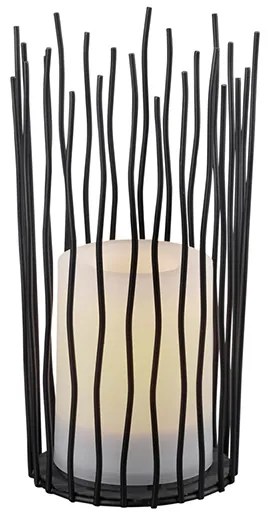 Candeeiro de mesa com efeito chama incl. LED no solar IP44 - Cordo Rústico